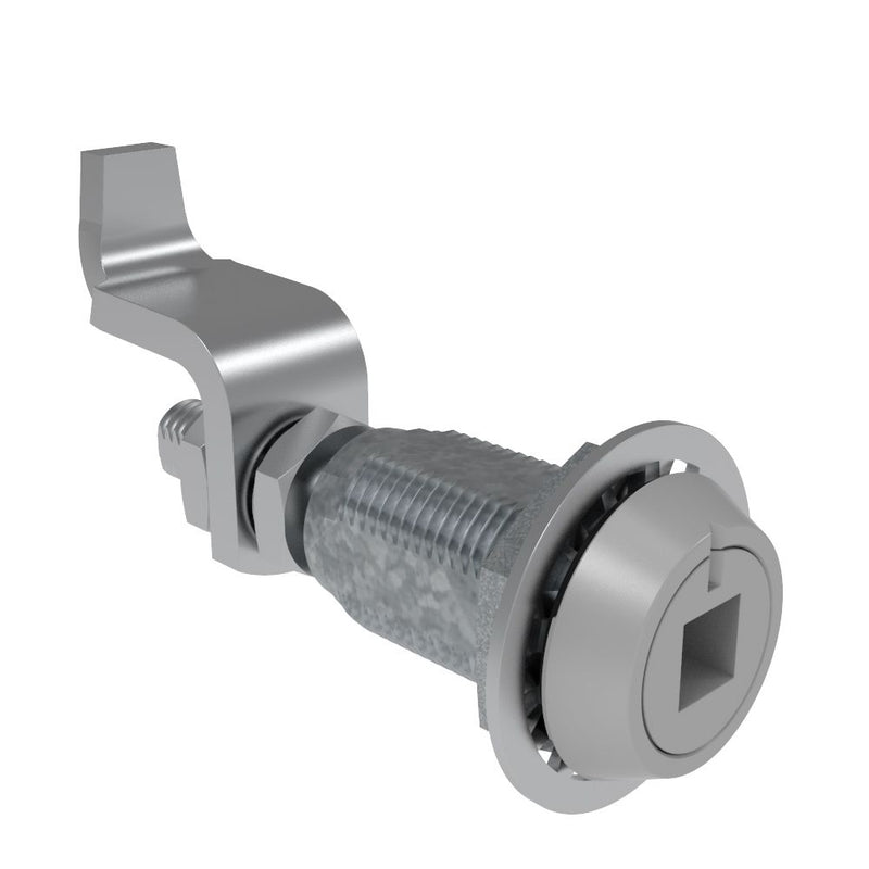 SOUTHCO Vise Action® Compression Latch, Large Size, 8 mm Square Recess, Zinc Alloy, Powder Coat, Silver [E3-119-17]
