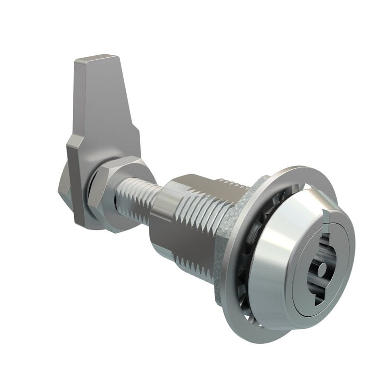 SOUTHCO VISE ACTION® Compression Latch, Large Size, 3 mm Double Bitted Recess, Zinc Alloy, Chrome Plated, Bright [E3-12-31]