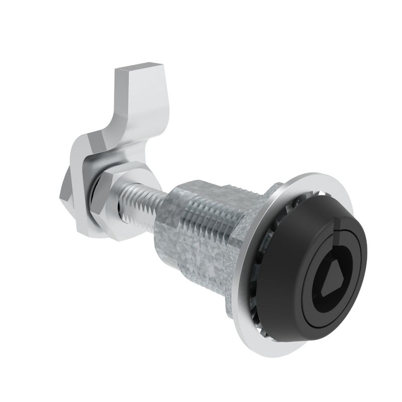 SOUTHCO VISE ACTION® Compression Latch, Large Size, 8 mm Triangle, Zinc Alloy, Powder Coated, Black [E3-120-25]