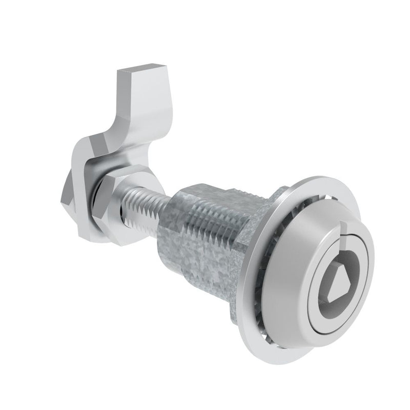 SOUTHCO VISE ACTION® Compression Latch, Large Size, 8 mm Triangle, Zinc Alloy, Powder Coated, Silver [E3-120-27]