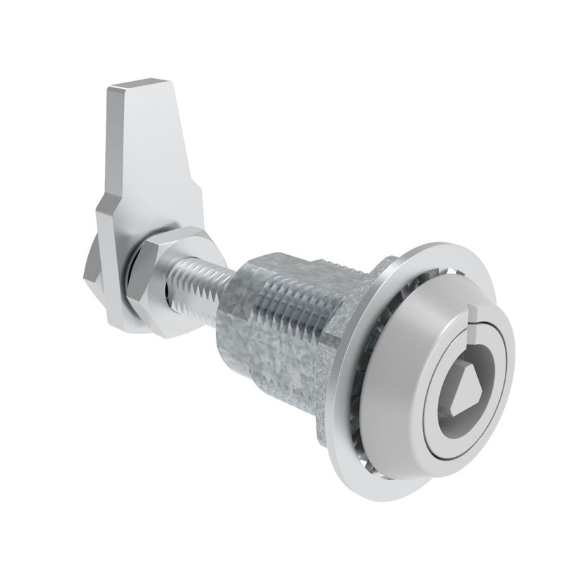 SOUTHCO VISE ACTION® Compression Latch, Large Size, 8 mm Triangle, Zinc Alloy, Powder Coated, Silver [E3-2220-37]