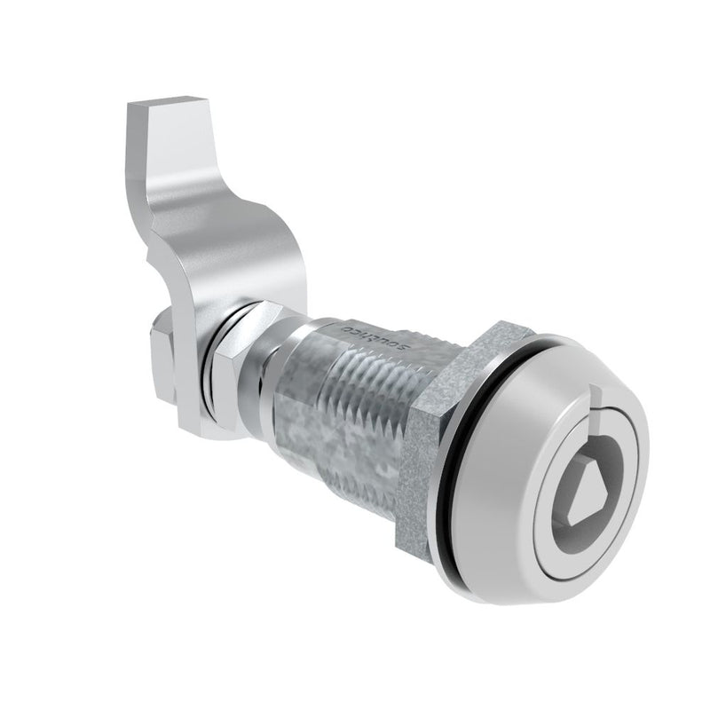 SOUTHCO VISE ACTION® Compression Latch, Large Size, 7 mm Triangle, Zinc Alloy, Powder Coated, Silver [E3-223-27]
