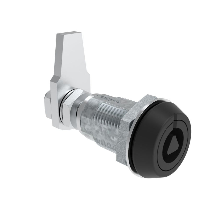 SOUTHCO VISE ACTION® Compression Latch, Large Size, 7 mm Triangle, Zinc Alloy, Powder Coated, Black [E3-13-35]