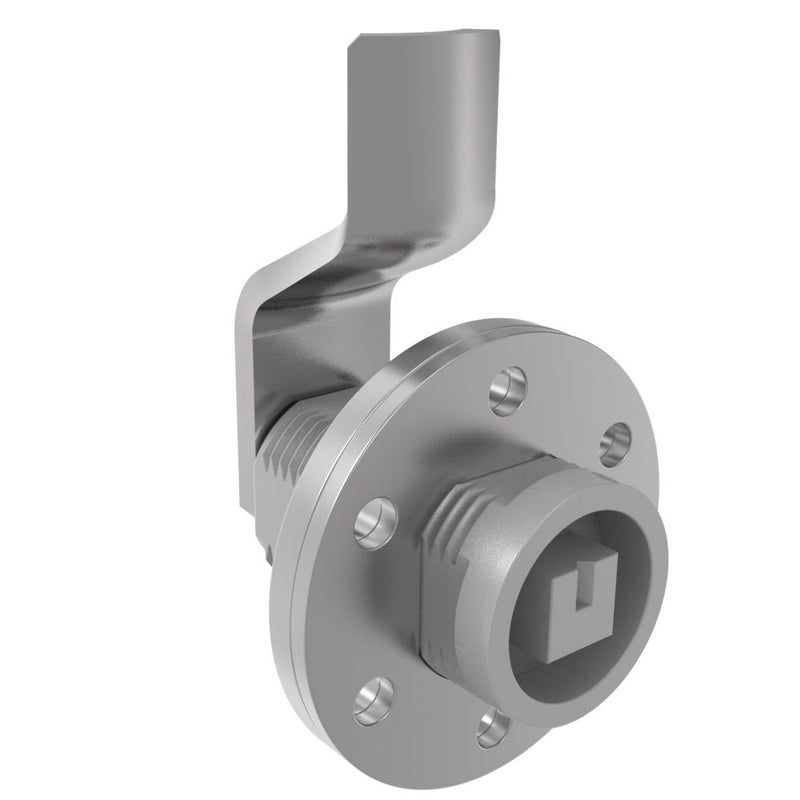SOUTHCO VISE ACTION® Compression Latch, Large Size, 8 mm Square, Zinc Alloy, Powder Coated, Silver, 21 mm (0.83 in) Grip [E3-1410-017]