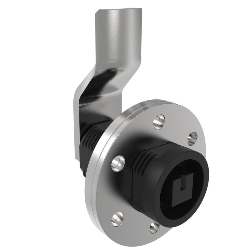 SOUTHCO VISE ACTION® Compression Latch, Large Size, 8 mm Square, Zinc Alloy, Powder Coated, Black, 29 mm (1.14 in) Grip [E3-1410-055]