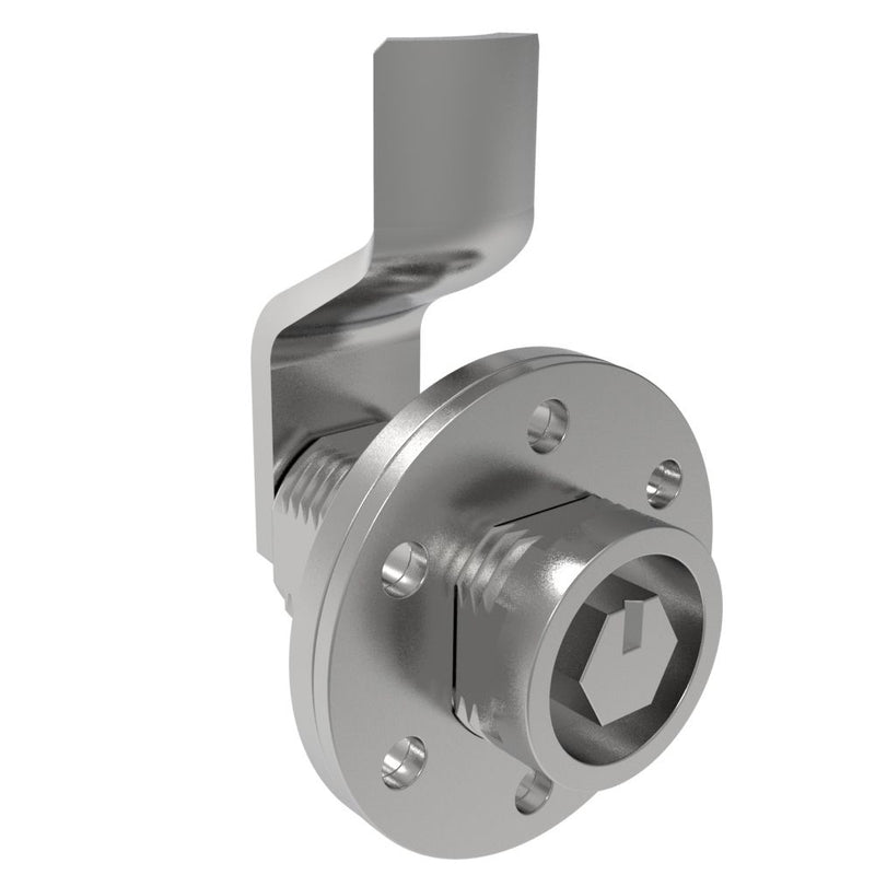 SOUTHCO VISE ACTION® Compression Latch, Large Size, 10 mm Hex, Zinc Alloy, Chrome Plated, Bright, 19 mm (0.75 in) Grip [E3-1418-001]