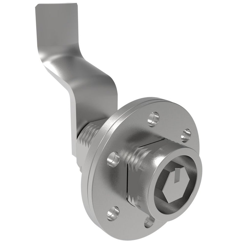 SOUTHCO VISE ACTION® Compression Latch, Large Size, 10 mm Hex, Zinc Alloy, Chrome Plated, Bright, 51 mm (2.01 in) Grip [E3-1418-161]
