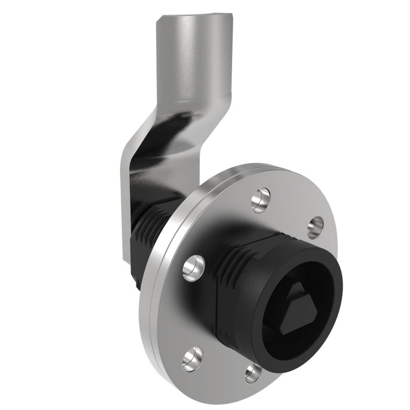 SOUTHCO VISE ACTION® Compression Latch, Large Size, 8 mm Triangle, Zinc Alloy, Powder Coated, Black, 25 mm (0.98 in) Grip [E3-1420-035]