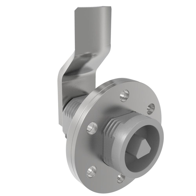 SOUTHCO VISE ACTION® Compression Latch, Large Size, 7 mm Triangle, Zinc Alloy, Powder Coated, Silver, 29 mm (1.14 in) Grip [E3-143-057]