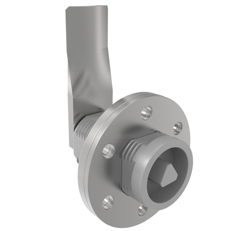 SOUTHCO VISE ACTION® Compression Latch, Large Size, 7 mm Triangle, Zinc Alloy, Powder Coated, Silver, 37 mm (1.46 in) Grip [E3-143-097]