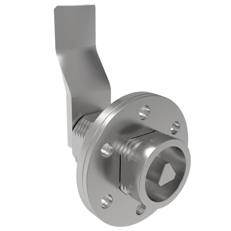 SOUTHCO VISE ACTION® Compression Latch, Large Size, 7 mm Triangle, Zinc Alloy, Chrome Plated, Bright, 39 mm (1.54 in) Grip [E3-143-101]
