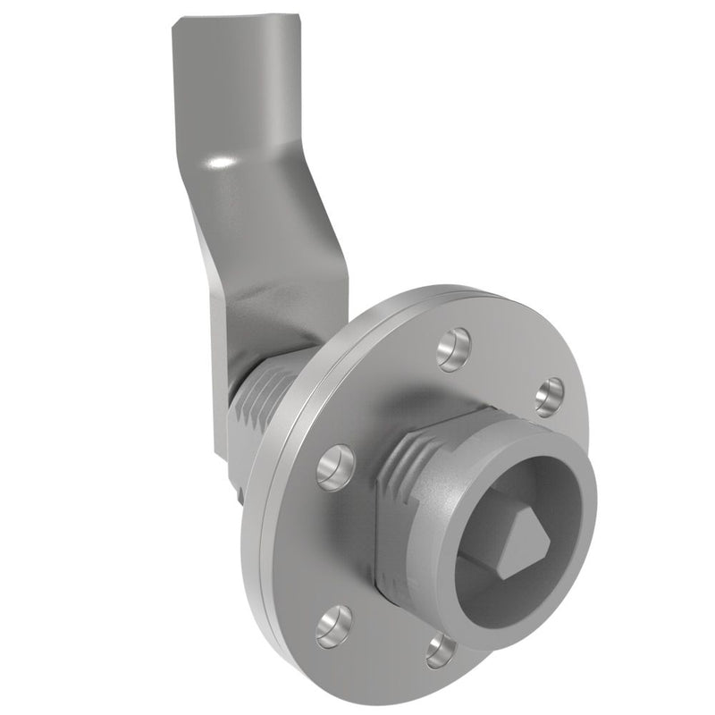 SOUTHCO VISE ACTION® Compression Latch, Large Size, 7 mm Triangle, Zinc Alloy, Powder Coated, Silver, 43 mm (1.69 in) Grip [E3-143-127]