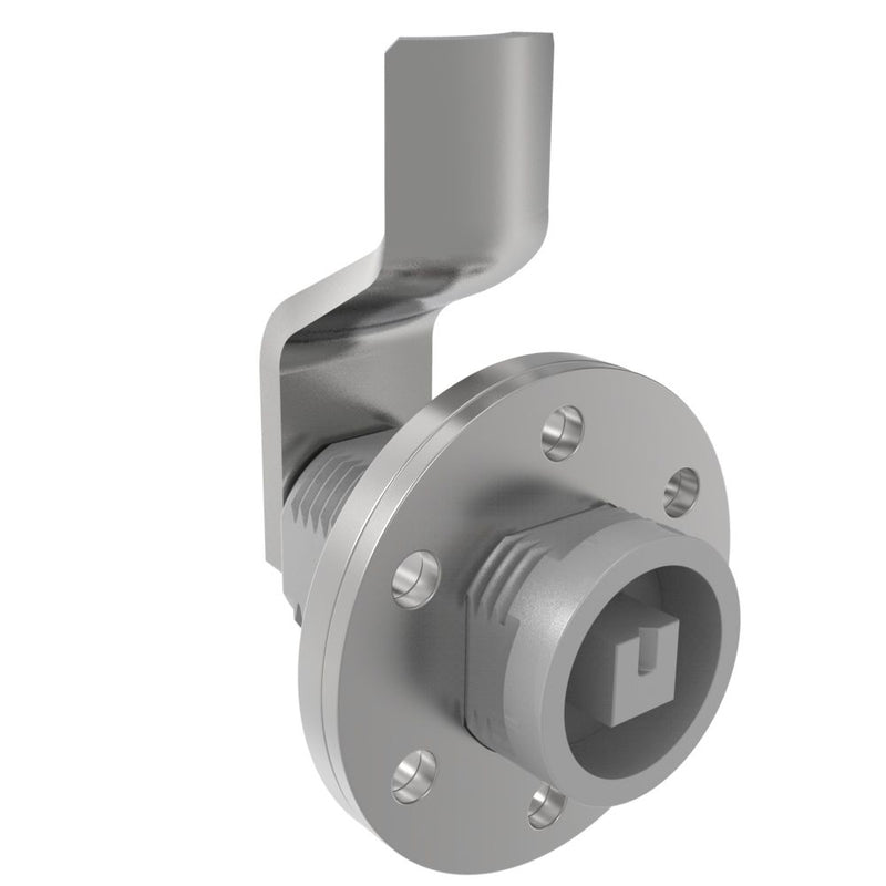 SOUTHCO VISE ACTION® Compression Latch, Large Size, 7 mm Square, Zinc Alloy, Powder Coated, Silver, 23 mm (0.91 in) Grip [E3-144-027]