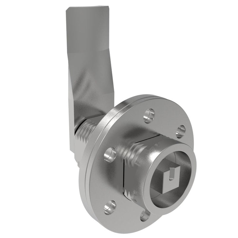SOUTHCO VISE ACTION® Compression Latch, Large Size, 7 mm Square, Zinc Alloy, Chrome Plated, Bright, 37 mm (1.46 in) Grip [E3-144-091]