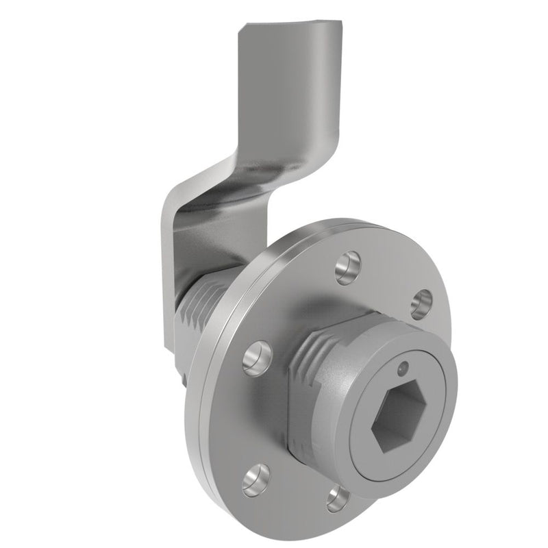 SOUTHCO VISE ACTION® Compression Latch, Large Size, 8 mm Hex Recess, Zinc Alloy, Powder Coated, Silver, 21 mm (0.83 in) Grip [E3-146-017]