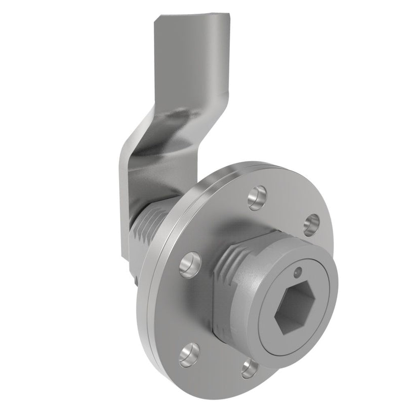 SOUTHCO VISE ACTION® Compression Latch, Large Size, 8 mm Hex Recess, Zinc Alloy, Powder Coated, Silver, 29 mm (1.14 in) Grip [E3-146-057]