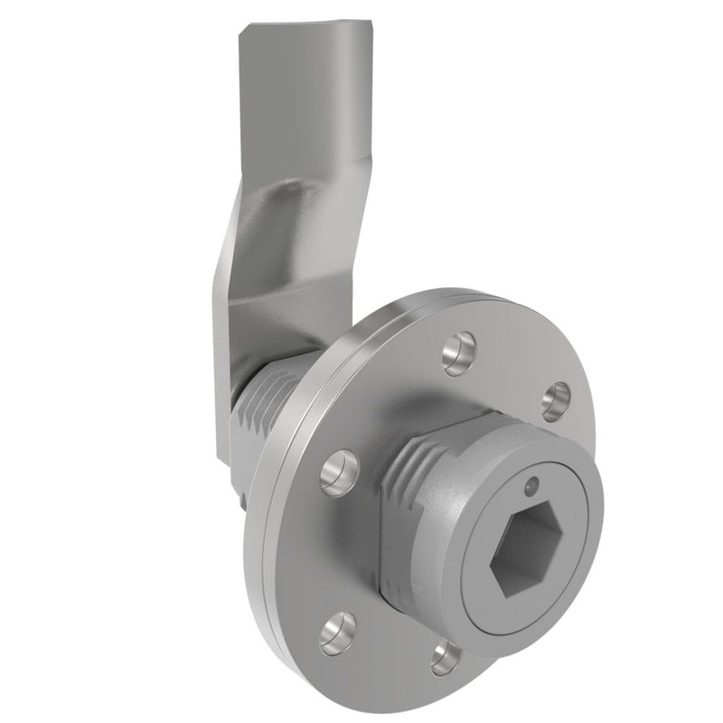 SOUTHCO VISE ACTION® Compression Latch, Large Size, 8 mm Hex Recess, Zinc Alloy, Powder Coated, Silver, 35 mm (1.38 in) Grip [E3-146-087]
