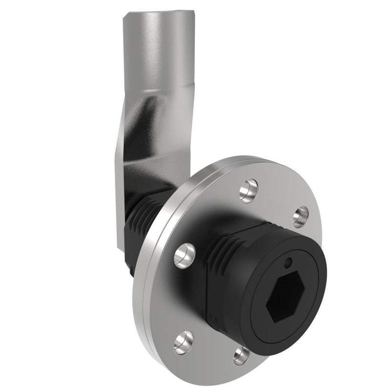 SOUTHCO VISE ACTION® Compression Latch, Large Size, 8 mm Hex Recess, Zinc Alloy, Powder Coated, Black, 33 mm (1.3 in) Grip [E3-146-075]