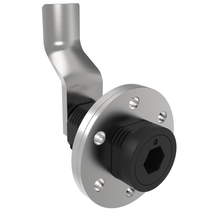 SOUTHCO VISE ACTION® Compression Latch, Large Size, 8 mm Hex Recess, Zinc Alloy, Powder Coated, Black, 47 mm (1.85 in) Grip [E3-146-145]