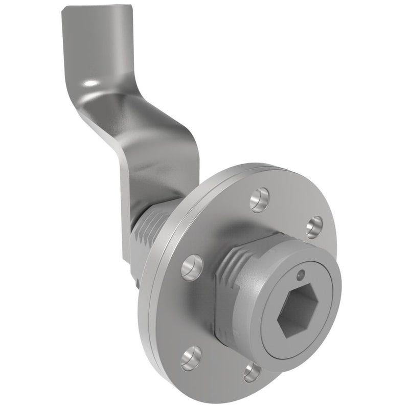 SOUTHCO VISE ACTION® Compression Latch, Large Size, 8 mm Hex Recess, Zinc Alloy, Powder Coated, Silver, 57 mm (2.24 in) Grip [E3-146-197]