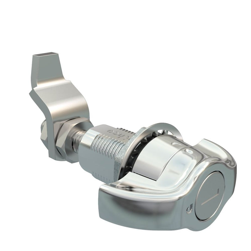 SOUTHCO VISE ACTION® Compression Latch, Large Size, Wing, Zinc Alloy, Chrome Plated, Bright [E3-2258-21]