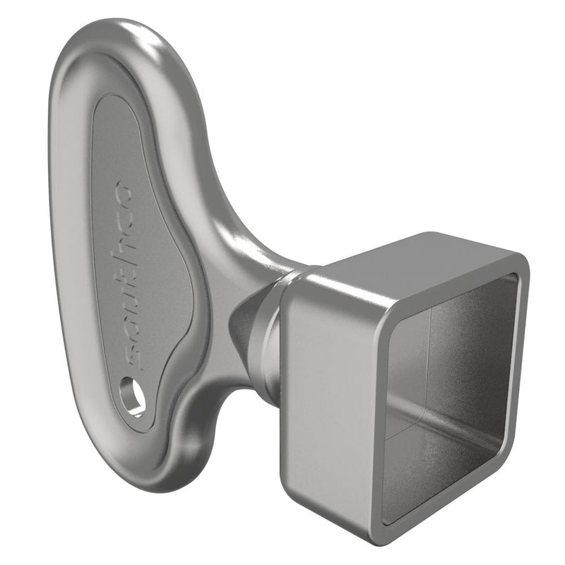 SOUTHCO Key, 17mm Square, Zinc Alloy, Nickel Plated [E3-17-1]