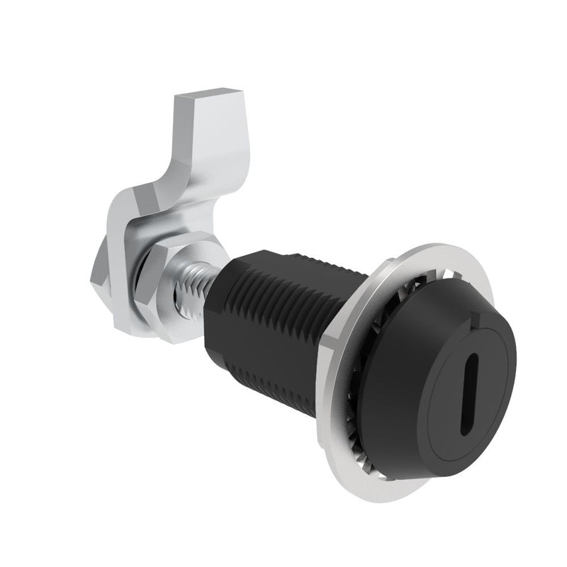 SOUTHCO VISE ACTION® Compression Latch, Large Size, Slotted Recess, Aluminum Alloy, Powder Coated, Black [E3-19-256]