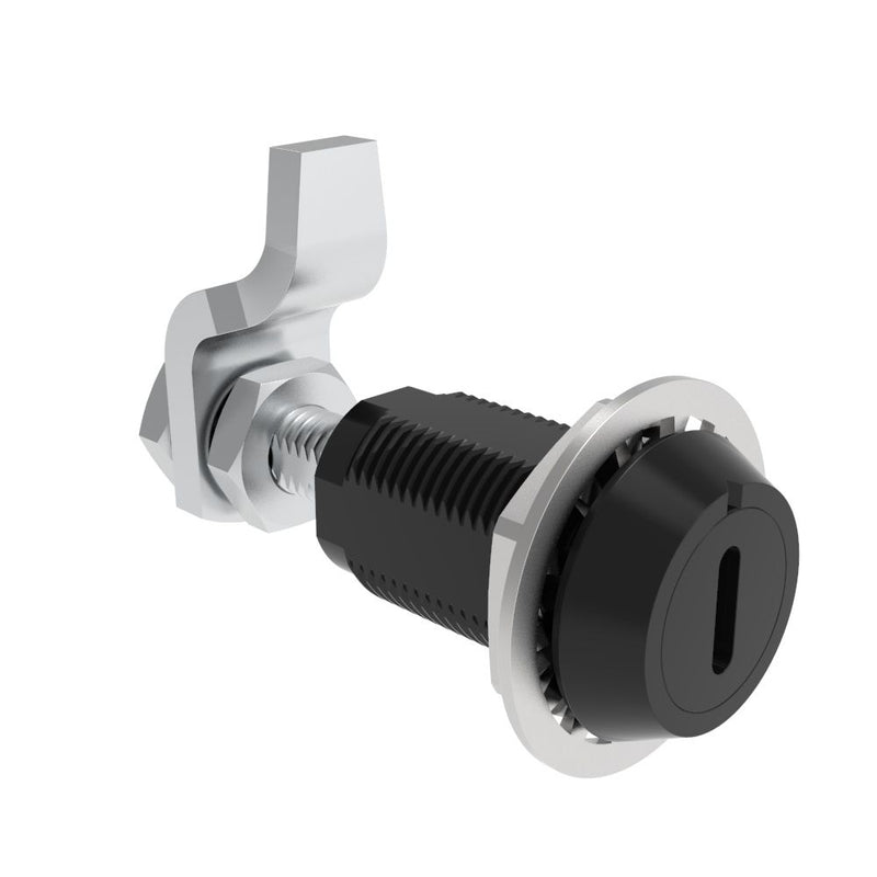 SOUTHCO VISE ACTION® Compression Latch, Large Size, Slotted Recess, Aluminum Alloy, Hard Anodized, Black [E3-19-259]
