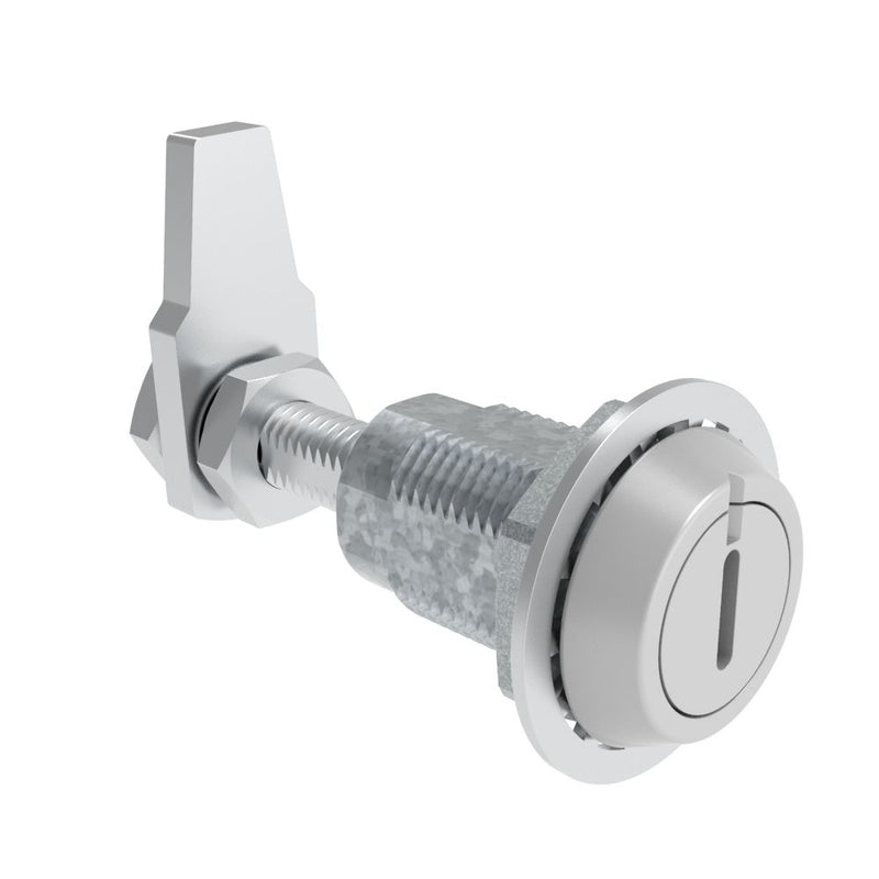 SOUTHCO VISE ACTION® Compression Latch, Large Size, Slotted Recess, Zinc Alloy, Powder Coated, Silver [E3-229-37]