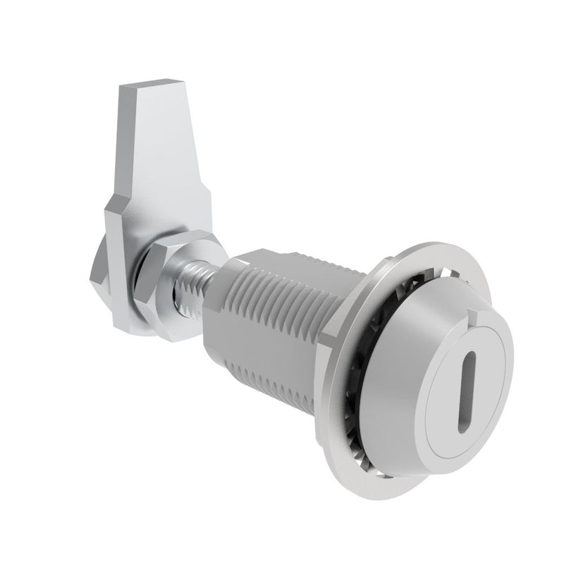 SOUTHCO VISE ACTION® Compression Latch, Large Size, Slotted Recess, Aluminum Alloy, Powder Coated, Silver [E3-229-376]