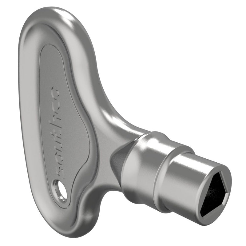 SOUTHCO Key, 7mm Triangle, Zinc Alloy, Nickel Plated [E3-3-1]