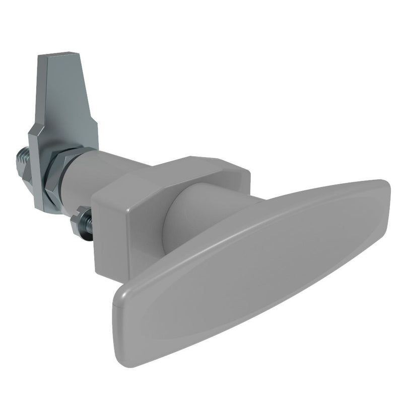 SOUTHCO VISE ACTION® Compression Latch, Large Size, T-Handle, Zinc Alloy, Powder Coated, Silver [E3-31-37]