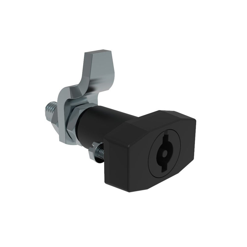 SOUTHCO VISE ACTION® Compression Latch, Large Size, 3 mm Double Bitted Recess, Zinc Alloy, Powder Coated, Black [E3-32-25]