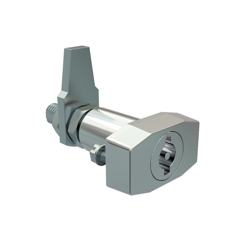 SOUTHCO VISE ACTION® Compression Latch, Large Size, 3 mm Double Bitted Recess, Zinc Alloy, Chrome Plated, Bright [E3-32-31]
