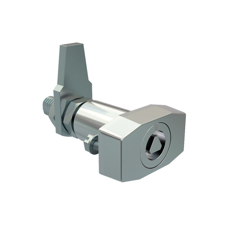 SOUTHCO VISE ACTION® Compression Latch, Large Size, 7 mm Triangle, Zinc Alloy, Chrome Plated, Bright [E3-33-31]
