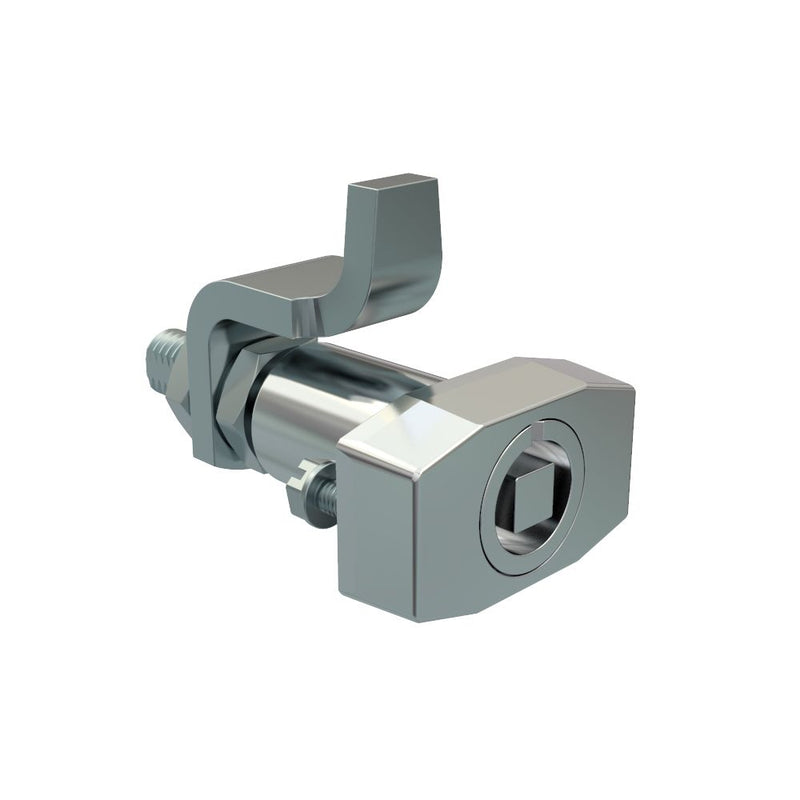 SOUTHCO VISE ACTION® Compression Latch, Large Size, 7 mm Square, Zinc Alloy, Chrome Plated, Bright [E3-34-11]