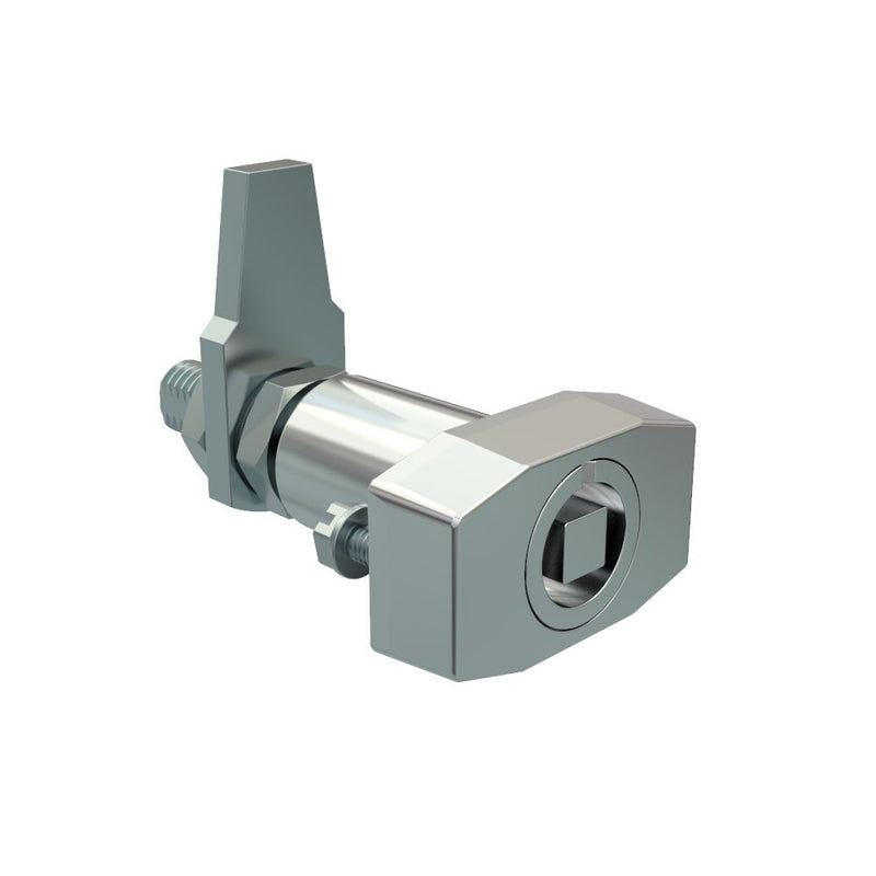 SOUTHCO VISE ACTION® Compression Latch, Large Size, 7 mm Square, Zinc Alloy, Chrome Plated, Bright [E3-34-31]