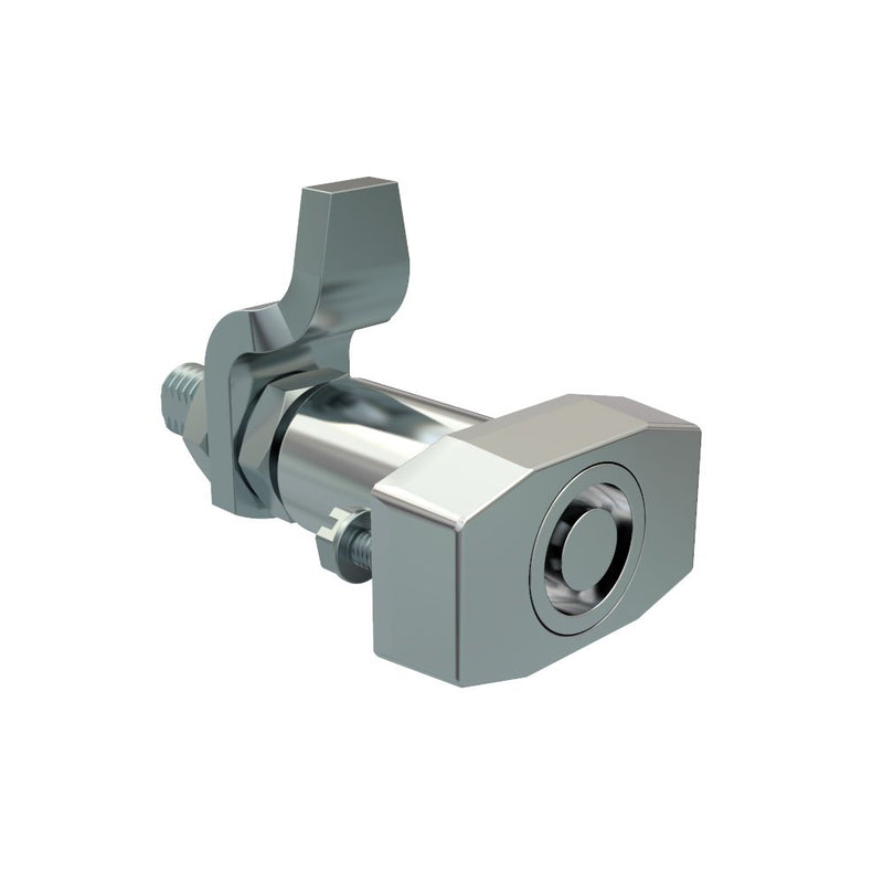 SOUTHCO VISE ACTION® Compression Latch, Large Size, Southco® Tubular Key, Zinc Alloy, Chrome Plated, Bright [E3-35-21]