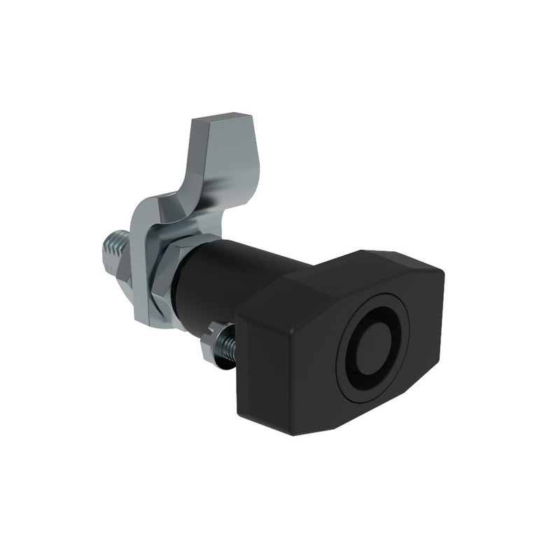 SOUTHCO VISE ACTION® Compression Latch, Large Size, Southco® Tubular Key, Zinc Alloy, Powder Coated, Black [E3-35-25]