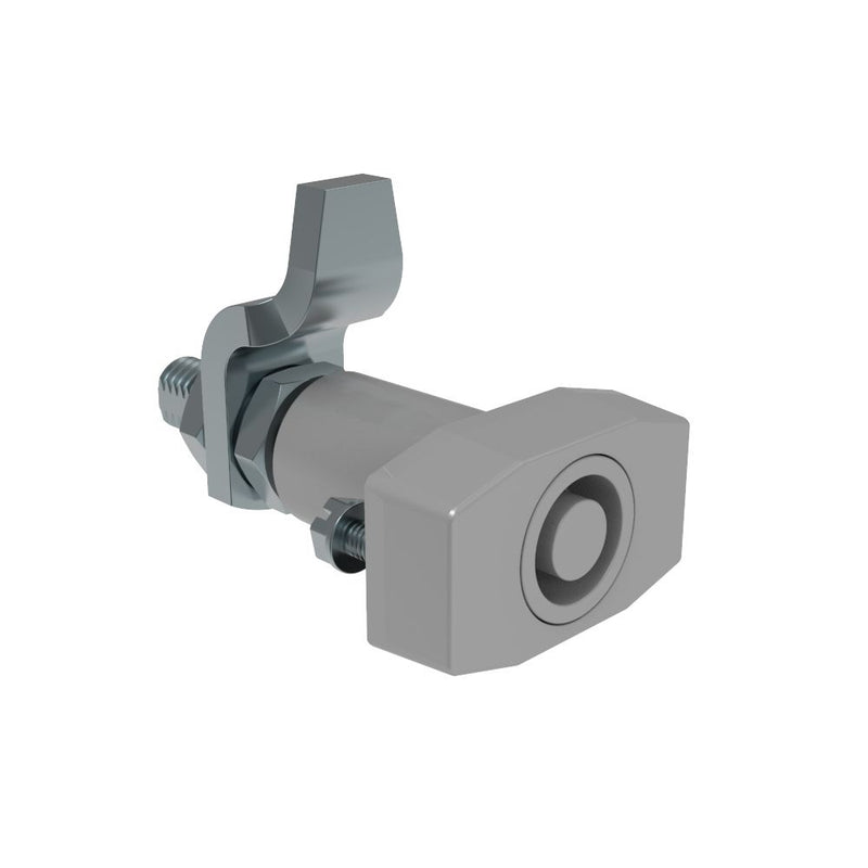 SOUTHCO VISE ACTION® Compression Latch, Large Size, Southco® Tubular Key, Zinc Alloy, Powder Coated, Silver [E3-35-27]