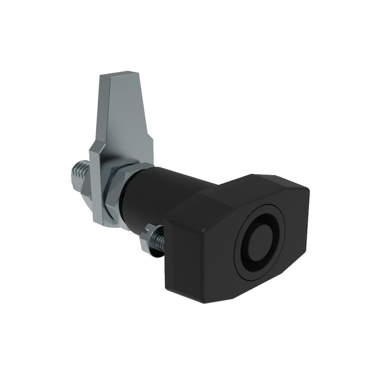 SOUTHCO VISE ACTION® Compression Latch, Large Size, Southco® Tubular Key, Zinc Alloy, Powder Coated, Black [E3-35-35]