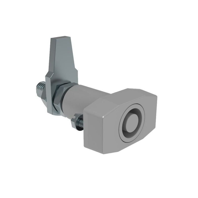 SOUTHCO VISE ACTION® Compression Latch, Large Size, Southco® Tubular Key, Zinc Alloy, Powder Coated, Silver [E3-35-37]