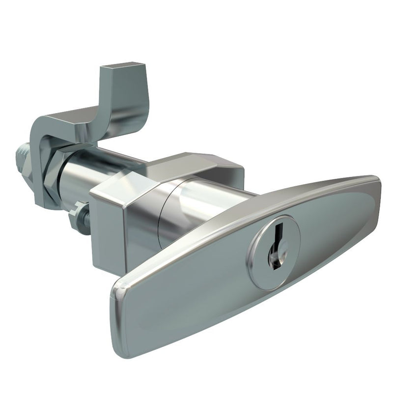 SOUTHCO VISE ACTION® Compression Latch, Large Size, T-Handle, Zinc Alloy, Chrome Plated, Bright [E3-38-11]