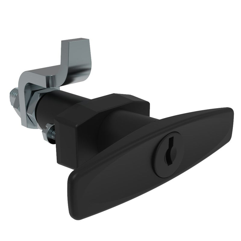 SOUTHCO VISE ACTION® Compression Latch, Large Size, T-Handle, Zinc Alloy, Powder Coated, Black [E3-38-15]