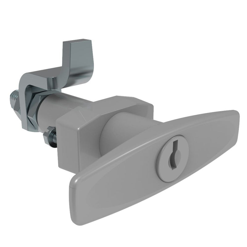 SOUTHCO VISE ACTION® Compression Latch, Large Size, T-Handle, Zinc Alloy, Powder Coated, Silver [E3-38-17]