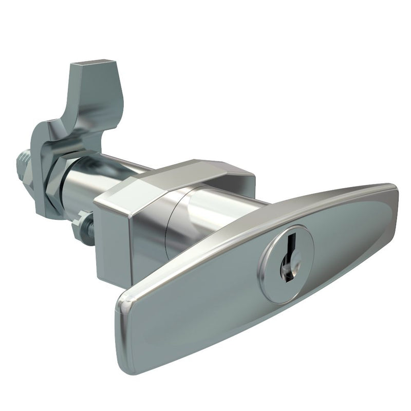 SOUTHCO VISE ACTION® Compression Latch, Large Size, T-Handle, Zinc Alloy, Chrome Plated, Bright [E3-38-21]