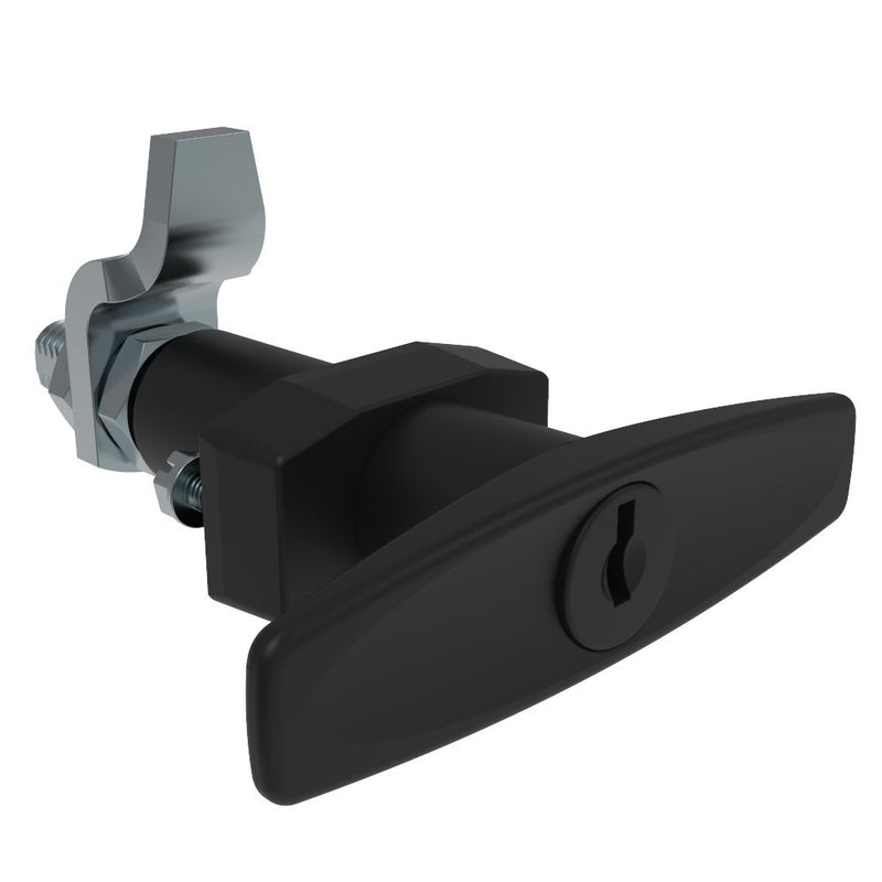 SOUTHCO VISE ACTION® Compression Latch, Large Size, T-Handle, Zinc Alloy, Powder Coated, Black [E3-38-25]