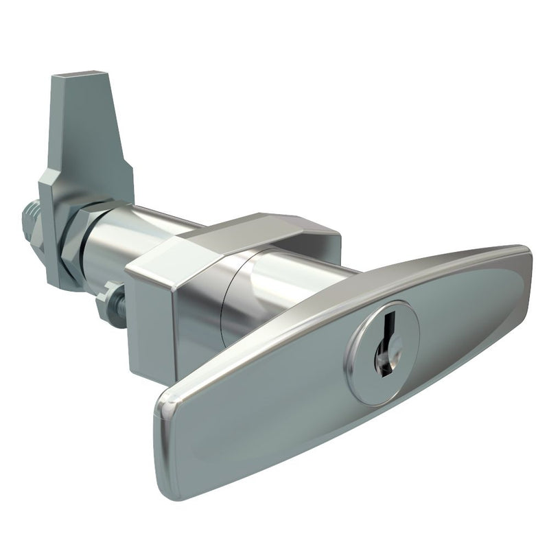 SOUTHCO VISE ACTION® Compression Latch, Large Size, T-Handle, Zinc Alloy, Chrome Plated, Bright [E3-38-31]