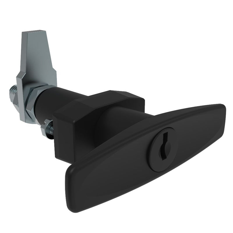 SOUTHCO VISE ACTION® Compression Latch, Large Size, T-Handle, Zinc Alloy, Powder Coated, Black [E3-38-35]