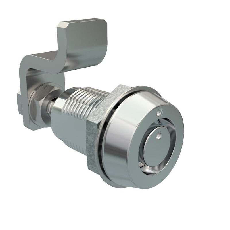 SOUTHCO VISE ACTION® Compression Latch, Small Size, Southco® Tubular Key, Zinc Alloy, Chrome Plated, Bright [E3-55-31]